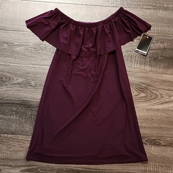 ⛅️ Un Deux Trois off the shoulder Mini Dress ⛅️ - Picture 1 of 3